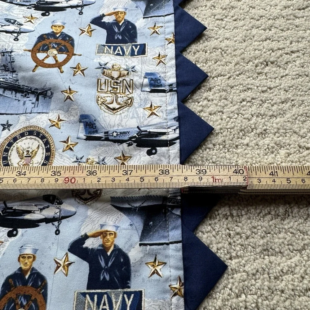 Handmade Single Stitch U.S.‎ Navy Throw